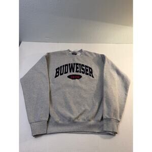 Budweiser Sweatshirt Mens XL Crewneck 1876 Jansport Beer Pullover Vintage